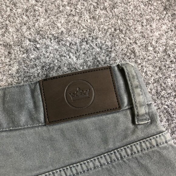 Peter Millar Pants Mens 40x30 Gray Five Pocket Golf Sateen Performance - Picture 12 of 14